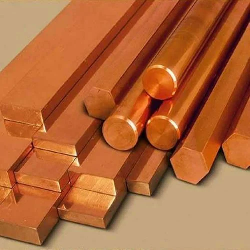 Copper rods, flats and wire